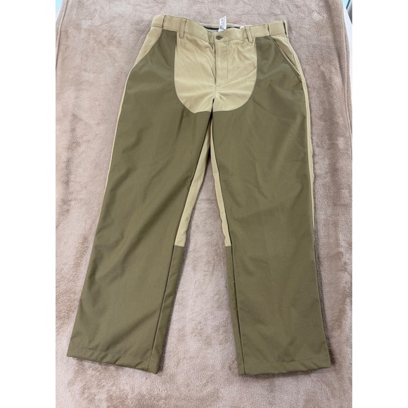 L.L. Bean Other - Vintage L.L.Bean Upland Canvas pant size M Khaki Olive‎ Color Block Outdoors EUC
